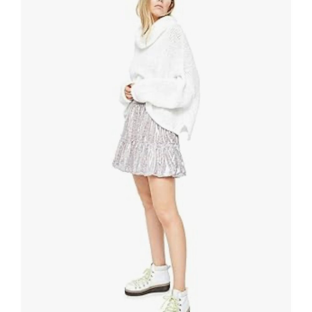 Free People Summer Floral A-Line Skater Mini Skirt - Picture 9 of 16